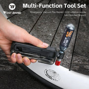 WEST BIKING 15-in-1 wrench kit - in use