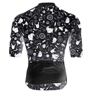 Cycling jersey fabric close-up