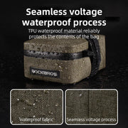 ROCKBROS Waterproof Mini Saddle Bag — 0.4L rainproof polyester saddle bag