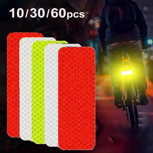 Reflective bicycle warning stickers - main product photo