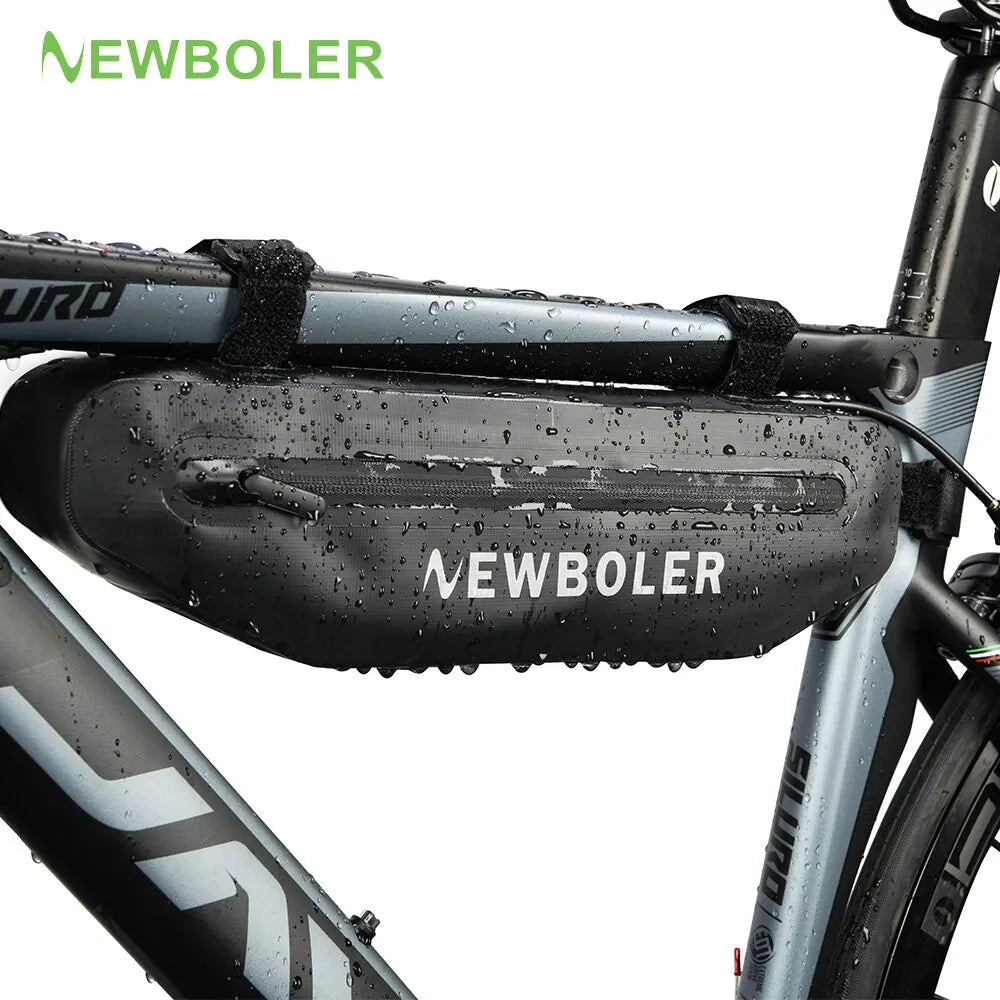NEWBOLER waterproof frame bag in black
