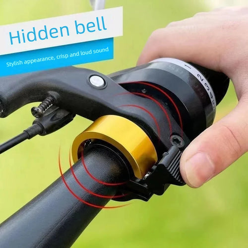 Alloy bike bell in black