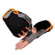 WRELS Half-Finger Padded Cycling Gloves — velcro adjustable closure