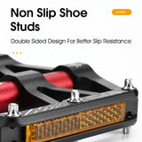 WEST BIKING Ultralight Pedals — CNC 3-Bearing Reflective