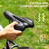 WEST BIKING PU Leather Gel Saddle