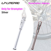 LP Litepro Brompton kickstand - folded bike view
