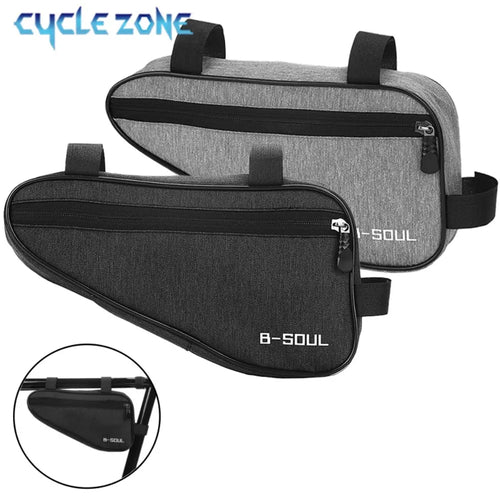 Cycle Zone top tube triangle bag in black