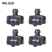 ZTTO Semi-Metallic Disc Brake Pads — pads stacked showing steel backing thickness