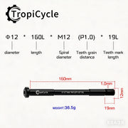 Tropicycle Front Fork Thru Axle M12 - product photo 11