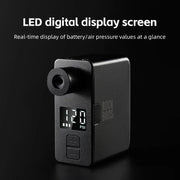 ROCKBROS mini electric bike pump - charging port detail
