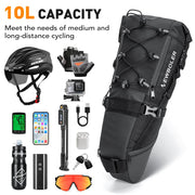 NEWBOLER Waterproof Saddle Bag 10L/13L quick-release saddle mount