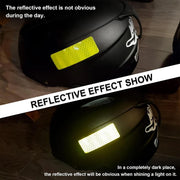 Reflective stickers night-time visibility demo