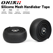 ONIRII silicone bar tape in black mesh finish