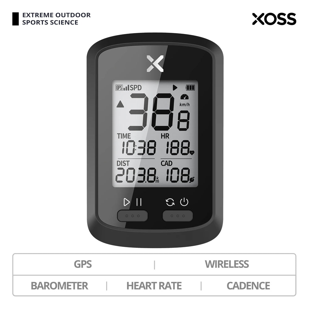 XOSS G/G+ Wireless GPS Bike Computer — quad-satellite GPS antenna module