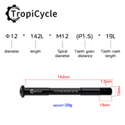 Tropicycle Front Fork Thru Axle M12 - product photo 22
