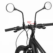 Handlebar mirror fitted to a bar end