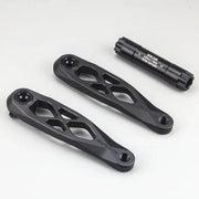 EVOSID Ultralight DUB Crankset — Enduro/AM — close-up of the random black or silver mounting screws