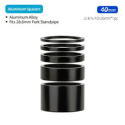 Aluminum headset spacer material detail