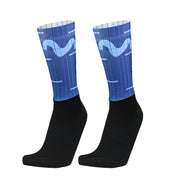 Seamless pro team cycling socks - black colourway