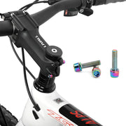 Titanium-plated handlebar stem bolt, gold finish