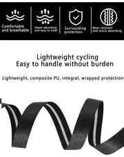 Bar tape adhesive backing and tapered edge
