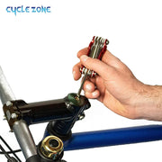 Multi-tool in use on a stem bolt