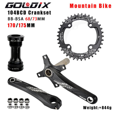 GOLDIX 104BCD Hollow Crankset