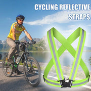 Reflective strap adjustment buckle detail
