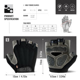 WRELS Half-Finger Padded Cycling Gloves