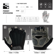 WRELS Half-Finger Padded Cycling Gloves size chart
