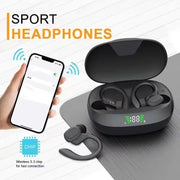 Sports headphones with charging case