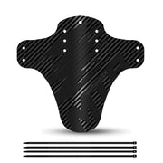 Carbon-Look Ultralight MTB Fender Set — single rear fender clipped to seatpost