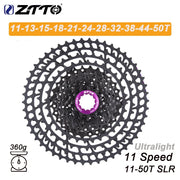 ZTTO Ultralight CNC Cassette — Wide Ratio — 11-46T gear range option