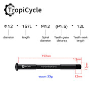 Tropicycle Front Fork Thru Axle M12 - product photo 16