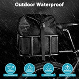 Heavy-Duty Rear Bike Basket — Metal Rack with Storage Bag