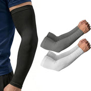 UV cycling arm sleeves in grey