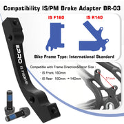 IIIPRO disc brake rotor adapter close-up