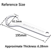 BUCKLOS DUB wrench tool, close-up