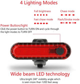 Compact USB Rechargeable Tail Light