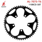 WUZEI crankset front angle view