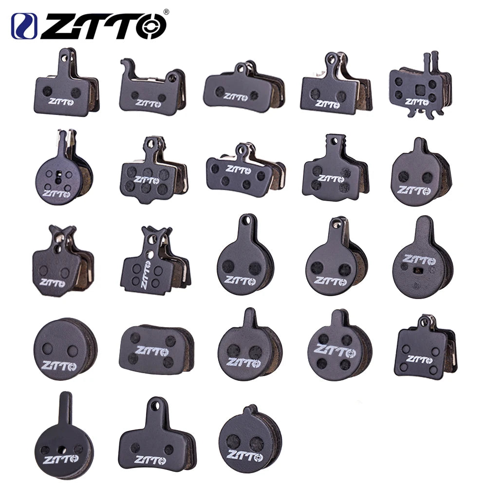 ZTTO Semi-Metallic Disc Brake Pads — semi-metallic cermet compound surface close-up