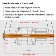 HEPPE Ultralight Thru Axle 12mm - product photo 5