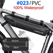 Frame bag shown clearing the bottle cage