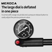 MEROCA 300PSI shock pump - close-up detail