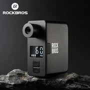 ROCKBROS mini electric bike pump - LED display detail