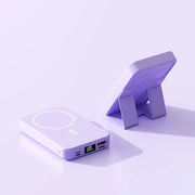 20W wireless power bank in purple