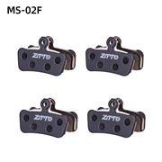 ZTTO Semi-Metallic Disc Brake Pads — spring clip detail on pad back