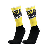 Seamless pro team cycling socks - stocking length detail