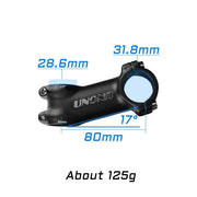 UNO Alloy MTB Stem — paired with a narrower handlebar on a rebuild