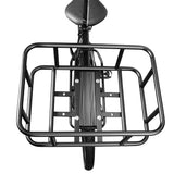 Heavy-Duty Rear Bike Basket — Metal Rack with Storage Bag